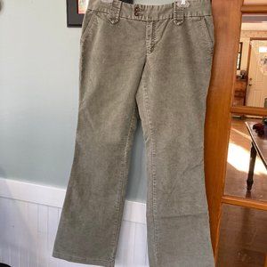 GAP Stretch Flare Corduroy Pants, Sage Size 8